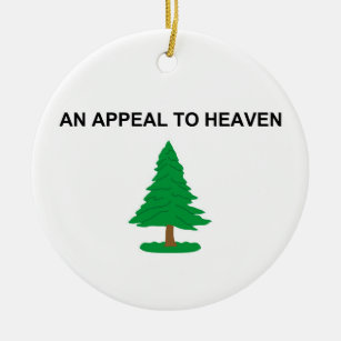 An Appeal To Heaven American Revolution Flag Ceramic Ornament
