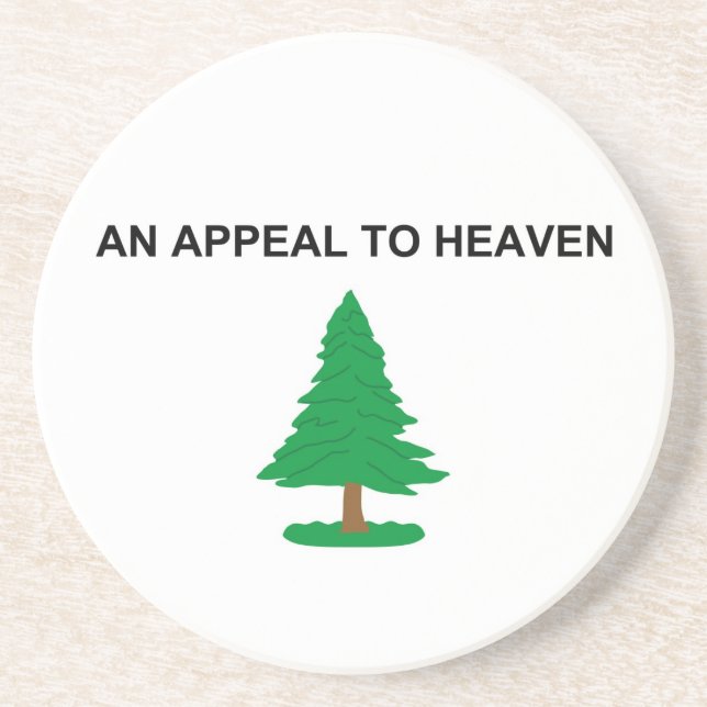 An Appeal To Heaven American Revolution Flag Drink Coaster (Front)