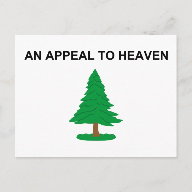 An Appeal To Heaven American Revolution Flag Postcard (Front)