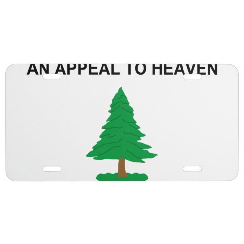 An Appeal To Heaven Flag License Plate