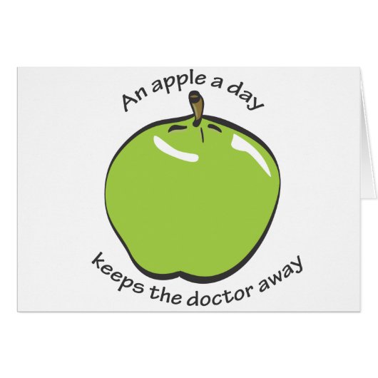 An apple a day... cards (Front Horizontal)