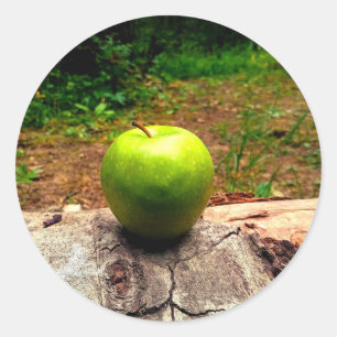 An Apple a Day Classic Round Sticker