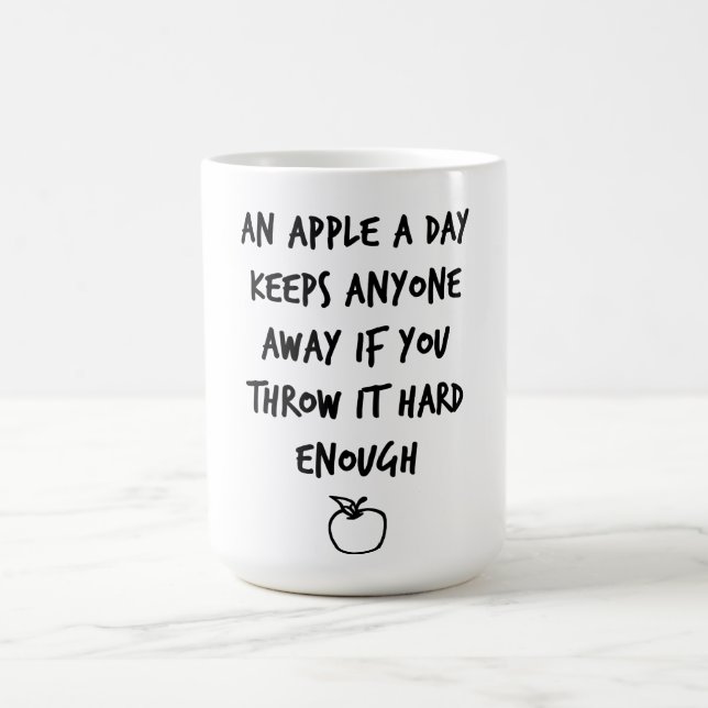An Apple A Day Coffee Mug (Center)