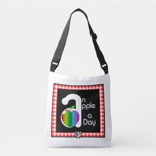 An Apple a Day crossbody tote