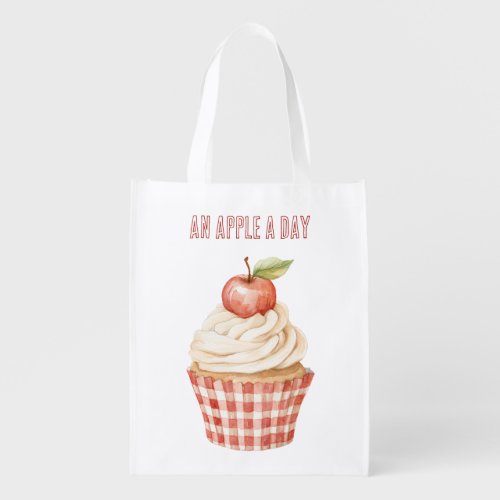 An Apple A Day Cupcake Pie Grocery Bag