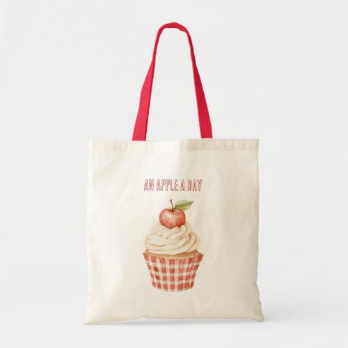 An Apple A Day Cupcake Pie Tote Bag