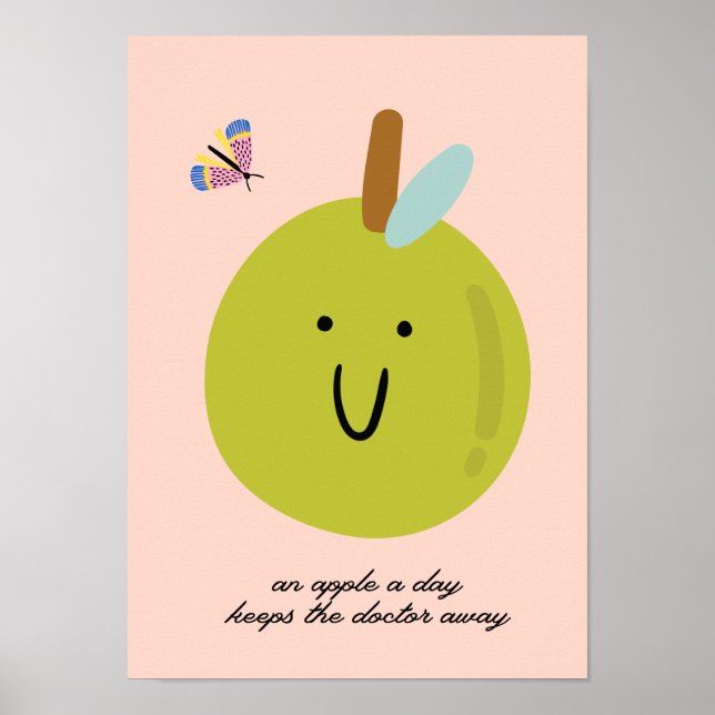AN APPLE A DAY KEEPS THE DOCTOR AWAY POSTER (Front)