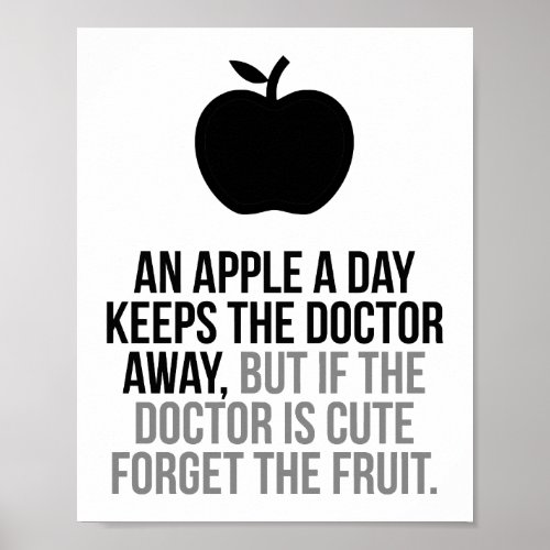 An Apple A Day Keeps The Doctor Away Poster