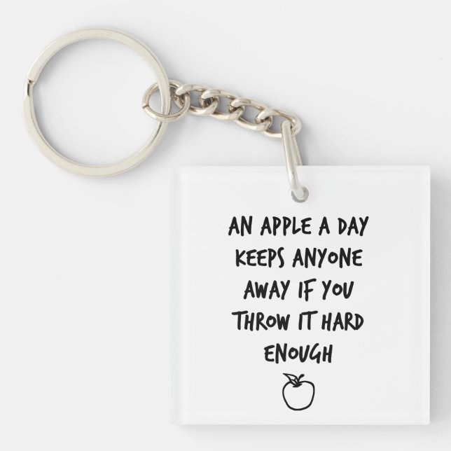 An Apple A Day Keychain (Front)