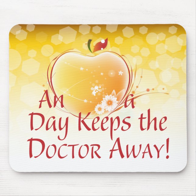 An Apple a Day Mouse Pad (Front)