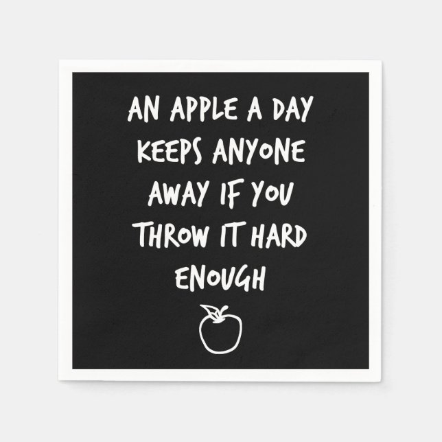 An Apple A Day Napkins (Front)