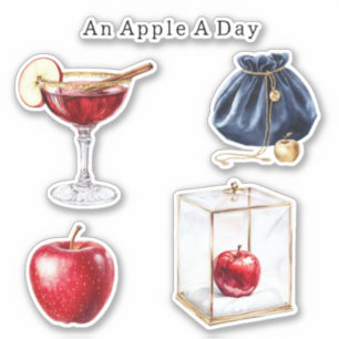 An Apple A Day Sticker