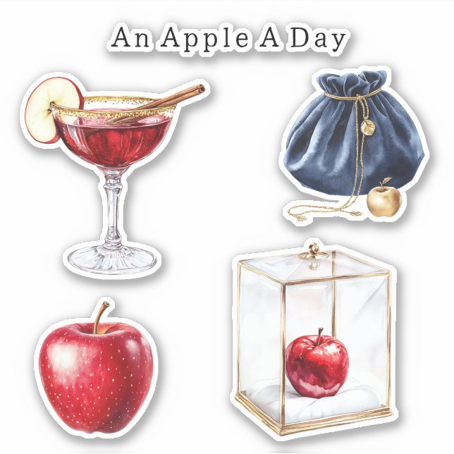 An Apple A Day   Sticker (Front)