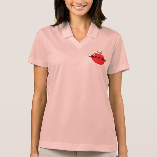 An Apple For Teacher Polo Shirt | Zazzle.com