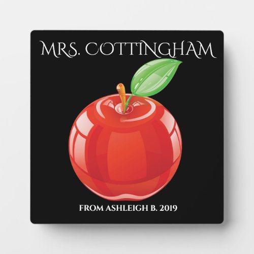 An Apple for the Teacher Plaque
