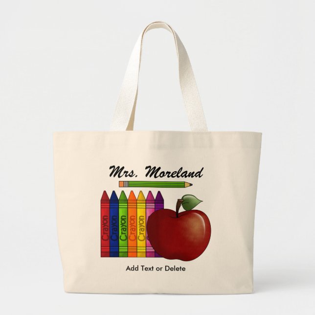 An Apple for the Teacher Tote by SRF (Front)