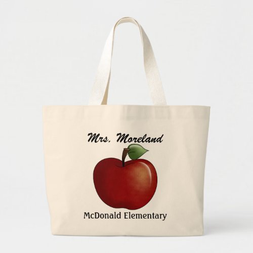 An Apple for the Teacher Tote by SRF