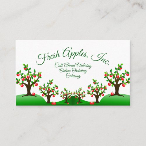 An Apple Orchard Business Card