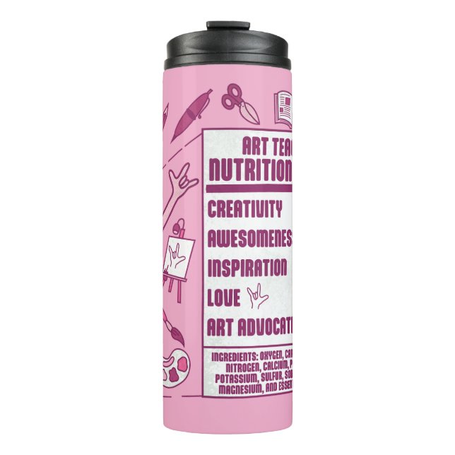 An Appreciation to Art Teachers - Perfect Gift  Thermal Tumbler (Front)