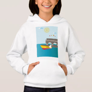 An Arab fisherman in a boat Hoodie