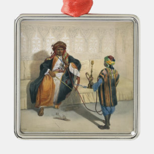 An Arab Sheikh Smoking, illustration from 'The Val Metal Ornament