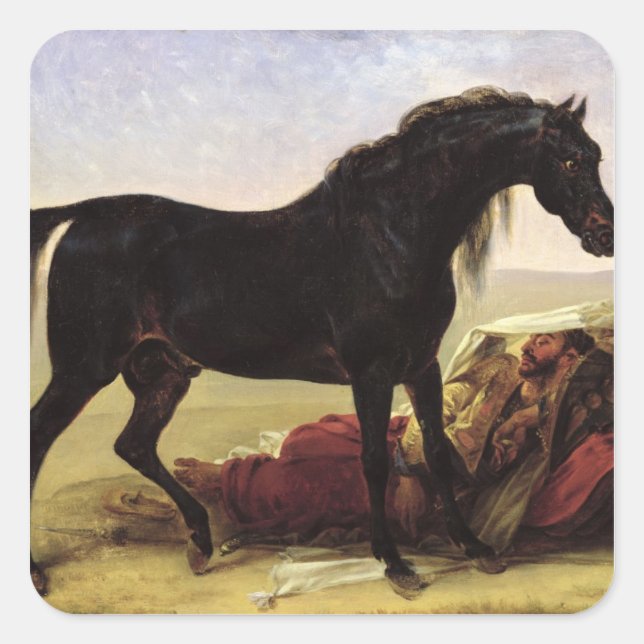 An Arabian Horse Square Sticker (Front)