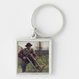 An Aragonese Woodcutter, 1876 Keychain