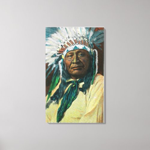 An Arapahoe Indian Chief PortraitColorado Canvas Print