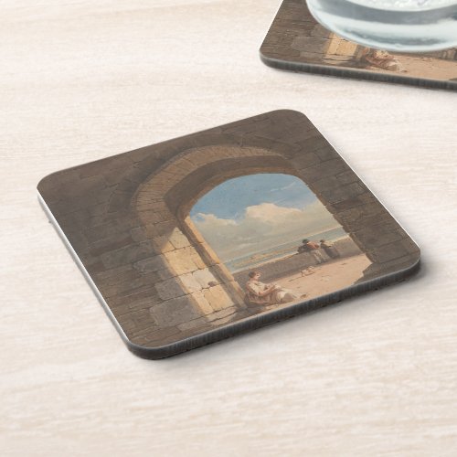 An Arch at Holy Island Northumberland Beverage Coaster