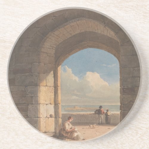 An Arch at Holy Island Northumberland Coaster