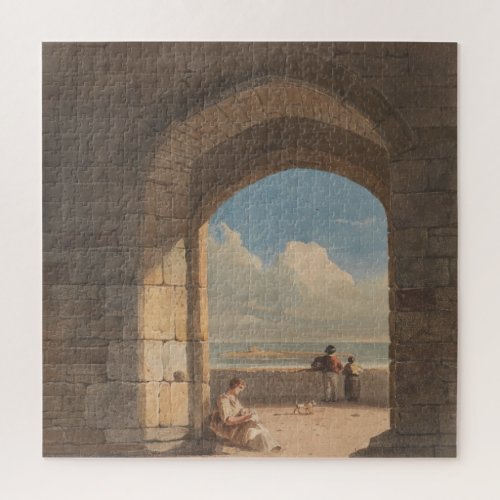 An Arch at Holy Island Northumberland Jigsaw Puzzle