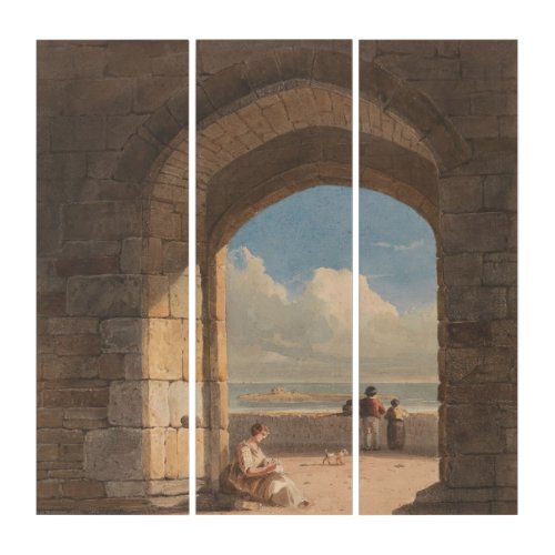 An Arch at Holy Island Northumberland Triptych