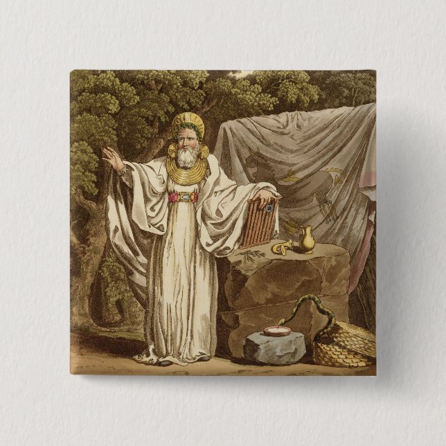 An Arch Druid in his Judicial Habit, engraved by R Button (Front)