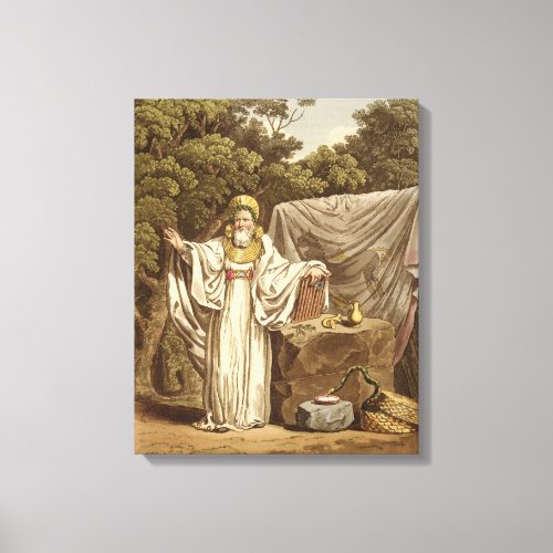 An Arch Druid in his Judicial Habit engraved by R Canvas Print