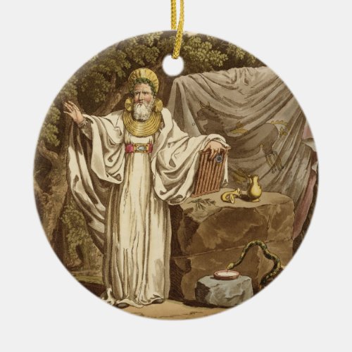 An Arch Druid in his Judicial Habit engraved by R Ceramic Ornament