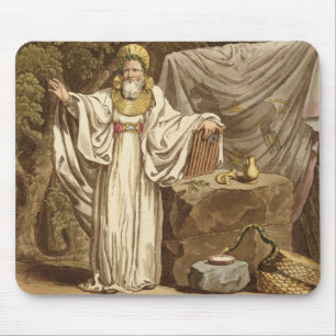 An Arch Druid in his Judicial Habit, engraved by R Mouse Pad