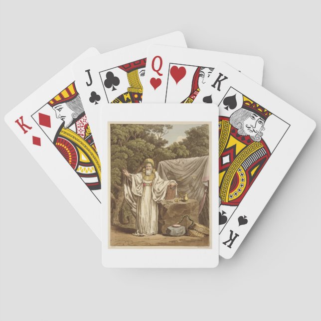 An Arch Druid in his Judicial Habit, engraved by R Poker Cards (Back)