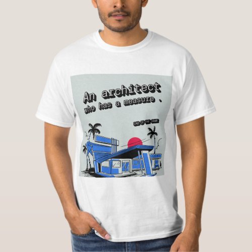 An architect who has measure  T_Shirt