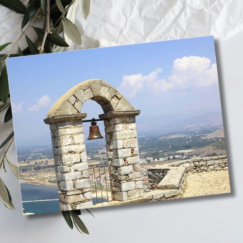 An Archway Bell In Greece Postcard