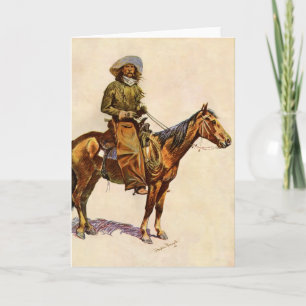 An Arizona Cowboy by Remington, Vintage Western Card