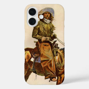 An Arizona Cowboy by Remington, Vintage Western iPhone 16 Case