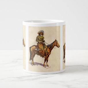 An Arizona Cowboy by Remington, Vintage Western Large Coffee Mug