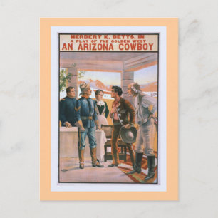 An Arizona Cowboy Vintage Theater Postcard