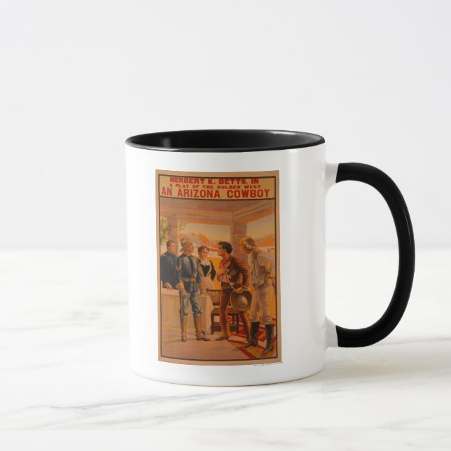 An Arizona CowboyWestern Play Poster Mug (Right)