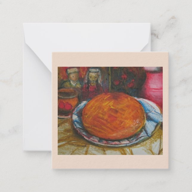 An Armenian traditional corner Note Card (Front)