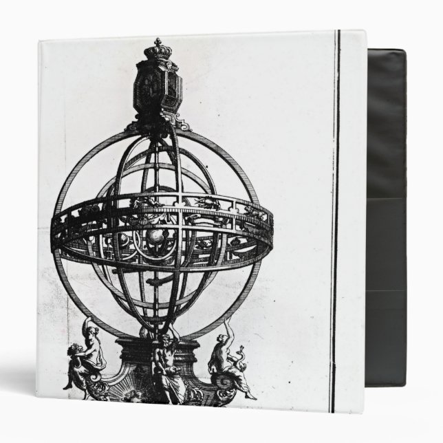 An Armillary Sphere of the Copernican System Binder (Front/Inside)