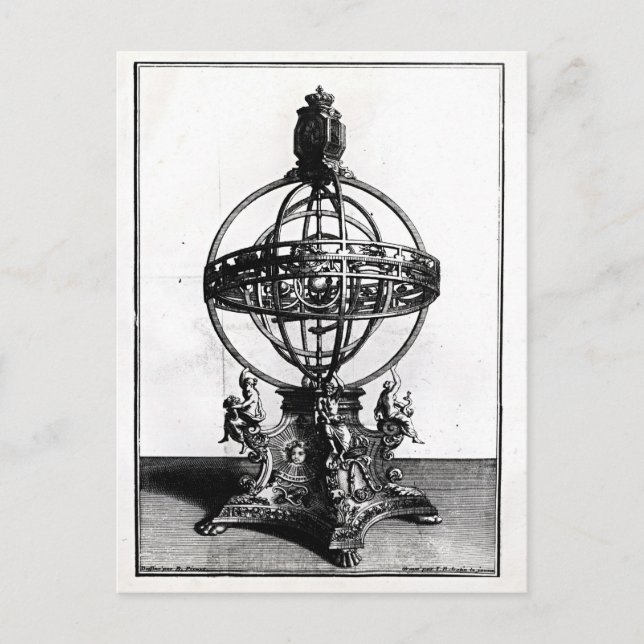 An Armillary Sphere of the Copernican System Postcard (Front)