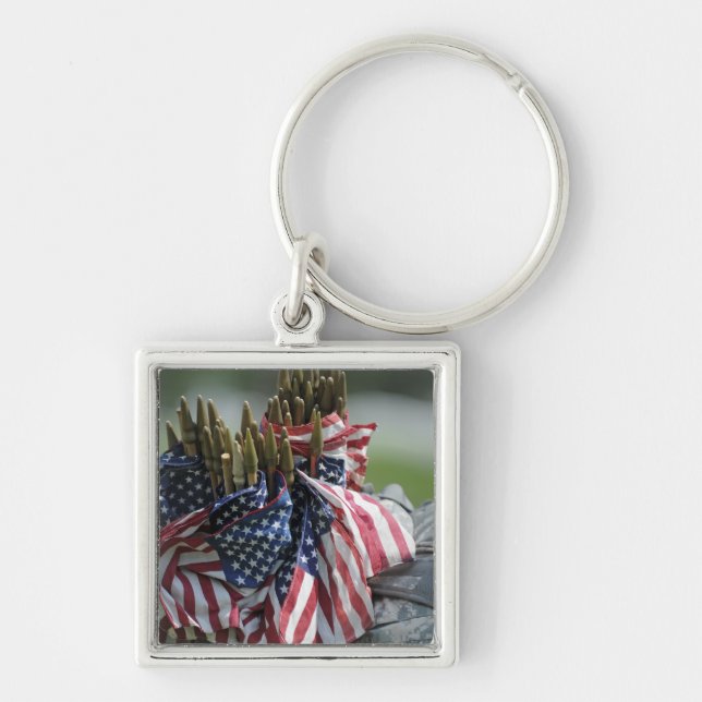 An Army soldier's backpack Keychain (Front)