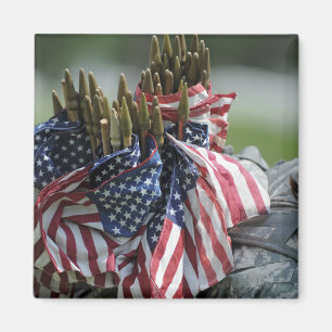 An Army soldier's backpack Magnet