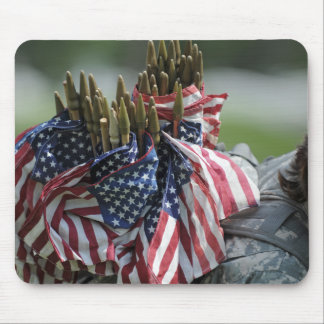 An Army soldier's backpack Mouse Pad